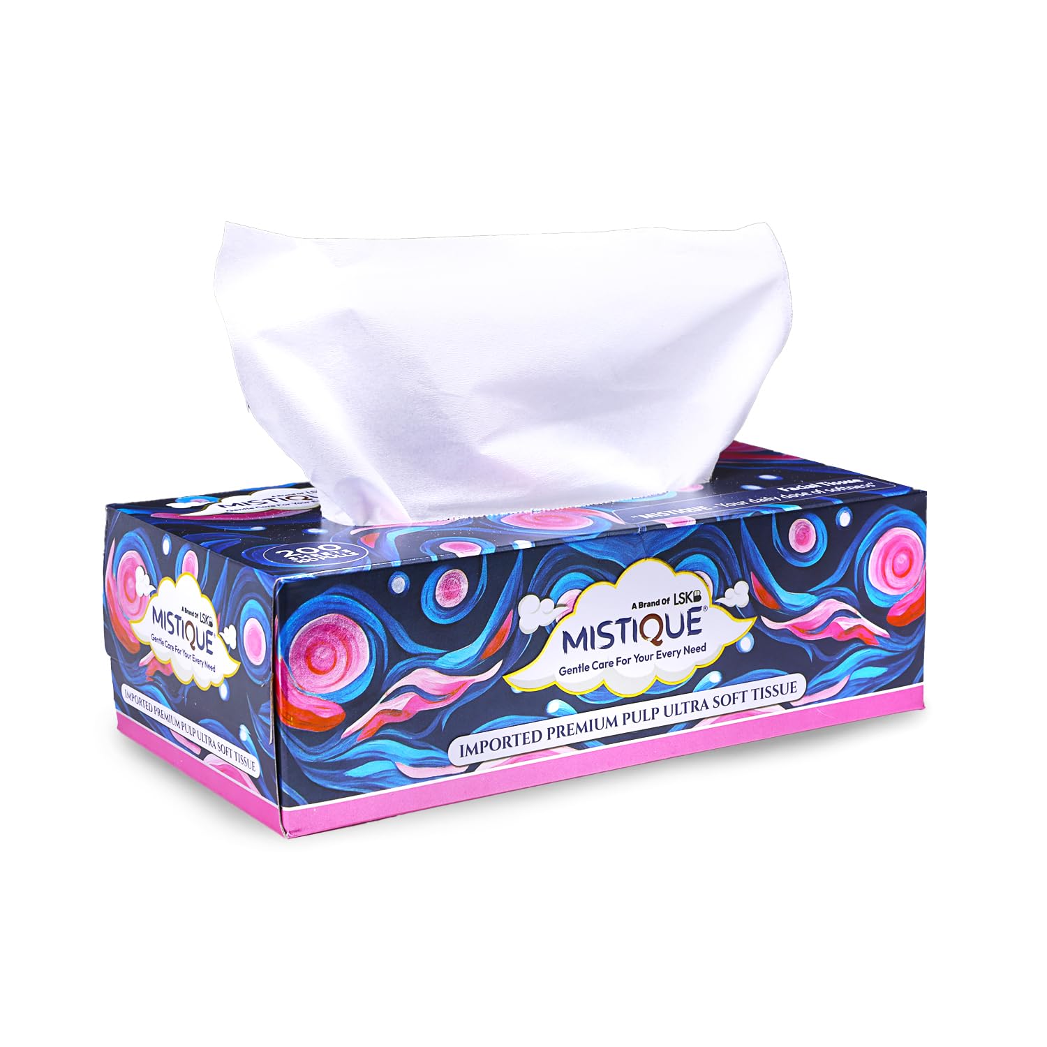 MISTIQUE 2 Ply Facial Tissue Box - 100 Pulls (200 Sheets) | Car Tissue | Soft and Highly Absorbent Tissue Paper | Size (20 * 20 cm) (Pack of 1)-picture-13