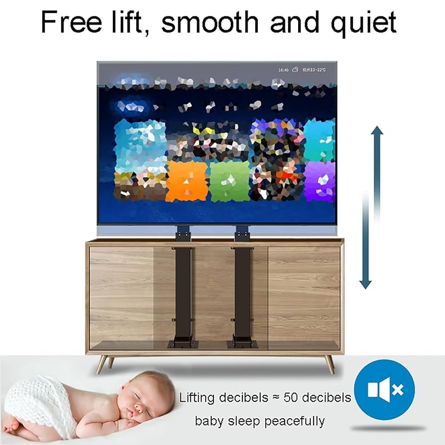 Amazon.co.jp: 電動テレビマウント - LCDテレビフロアスタンド