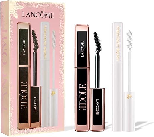 Lancôme Eye Makeup Gift Set - Cils Booster XL Enhancing Lash Primer 0.19 Fl. Oz, FULL-SIZE Lash Idôle Mascara 0.27 Fl. Oz.- Instant Volume, Length & Lift - Smudge Proof & Up To 24H Wear - Black