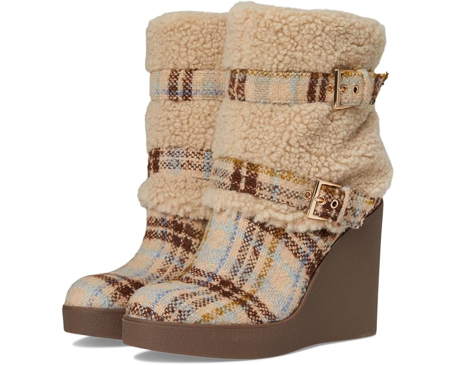 Jessica Simpson Meztyn Shearling Wedge Bootie - Pair View