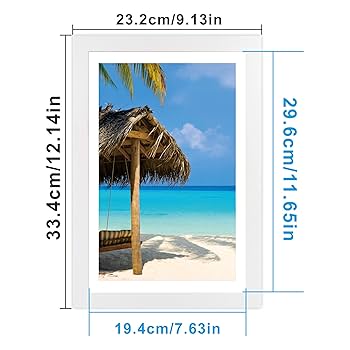 おしゃれな額　8セット Amazon.co.jp: 4パック 8 x 12インチ ホワイト クラシカル 木製