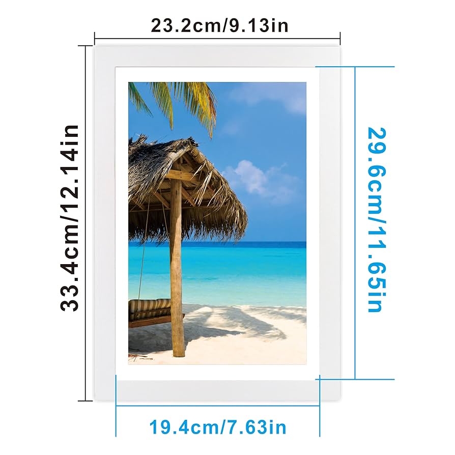 Amazon.co.jp: 4パック 8 x 12インチ ホワイト クラシカル 木製