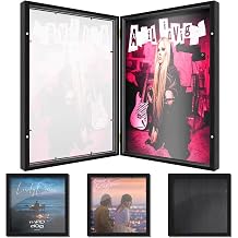 Pacify Vinyl Record Frame, 12x12 Inch Acrylic LP Album Frames for Vinyl Records with Clear Magnetic Front Opening, Wall Mount Record Album Frame for Music Room Decor 3, 12X12