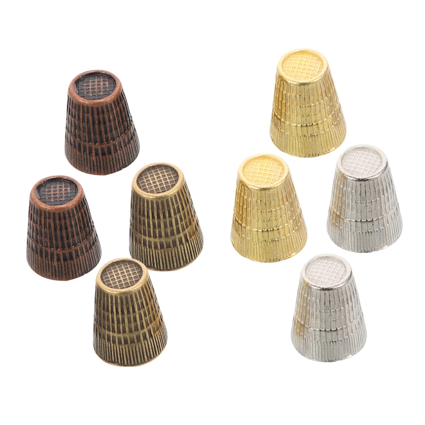 Gadpiparty 5 Series De Dedal Puntada A Prueba De Cortes Dedos De Coser Herramienta De Costura Dedal Profesional Dedal De Bordado Dedal Para Bordar Metal 8 Piezas X 5