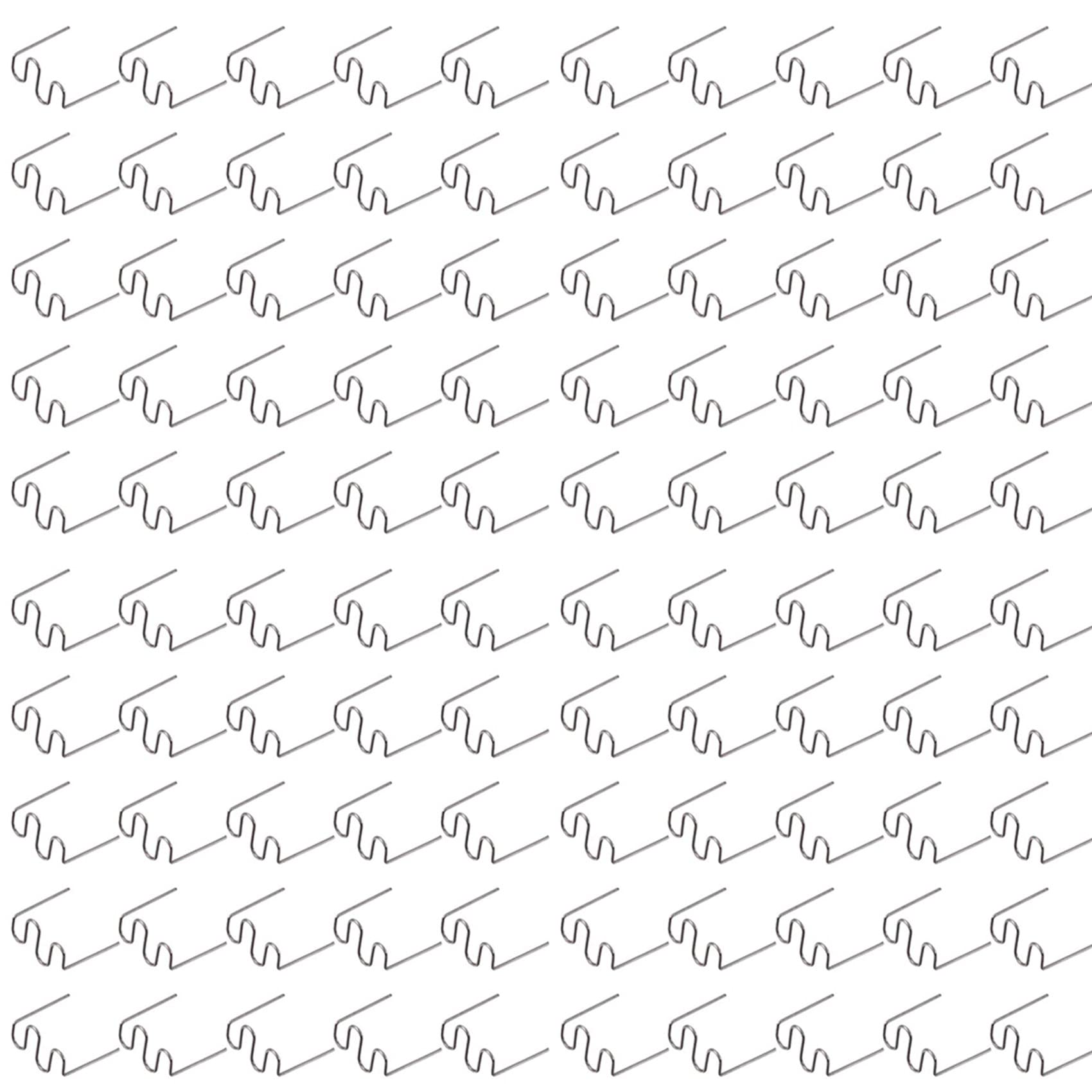 Jnchdghwa Silver 2000Pcs Welding Rods Hot Staple Repair Machine Plastic Welding Hot Stapler Car Auto Bumper Repair Pre Wave Staples 0.6Mm