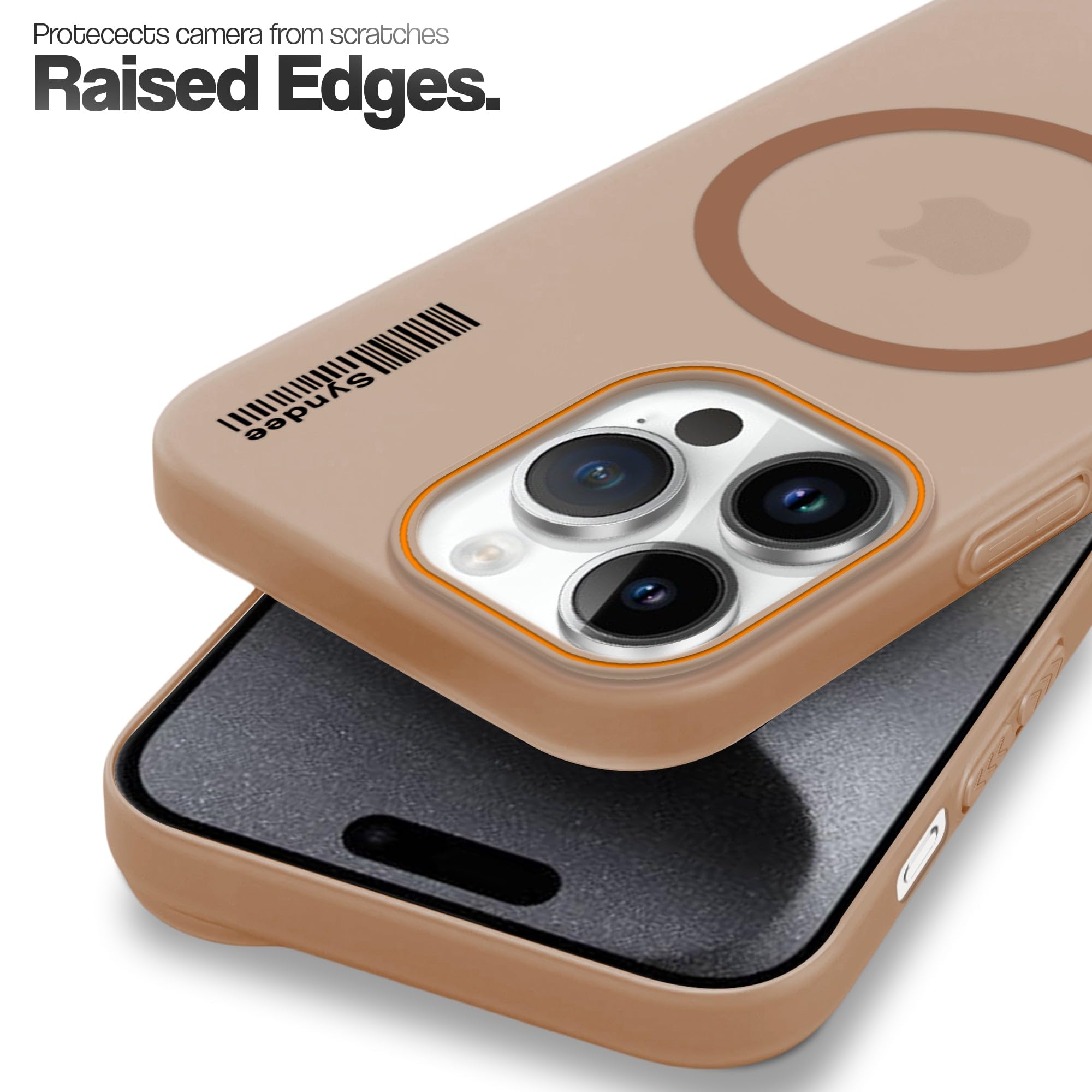 DL3 Mobilak Case Back Cover for iPhone 11 Pro Max 6.5-Inch, Sleek Frosted Translucent Back Only Compatible with Wireless Magnetic Accessories | Anti-Scratch Shockproof Phone Case (Brown)