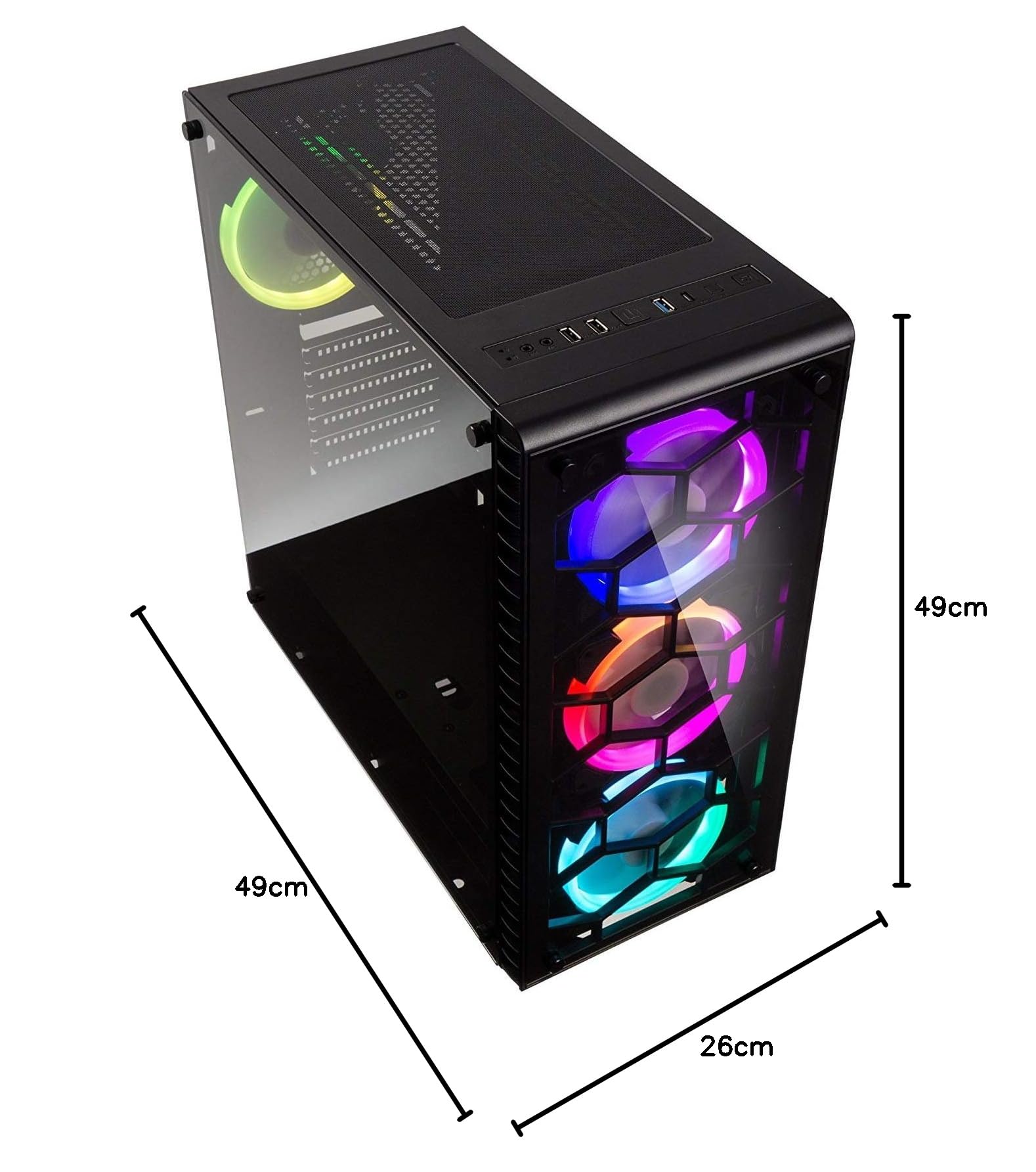Kolink Observatory RGB, Case per PC, Nero