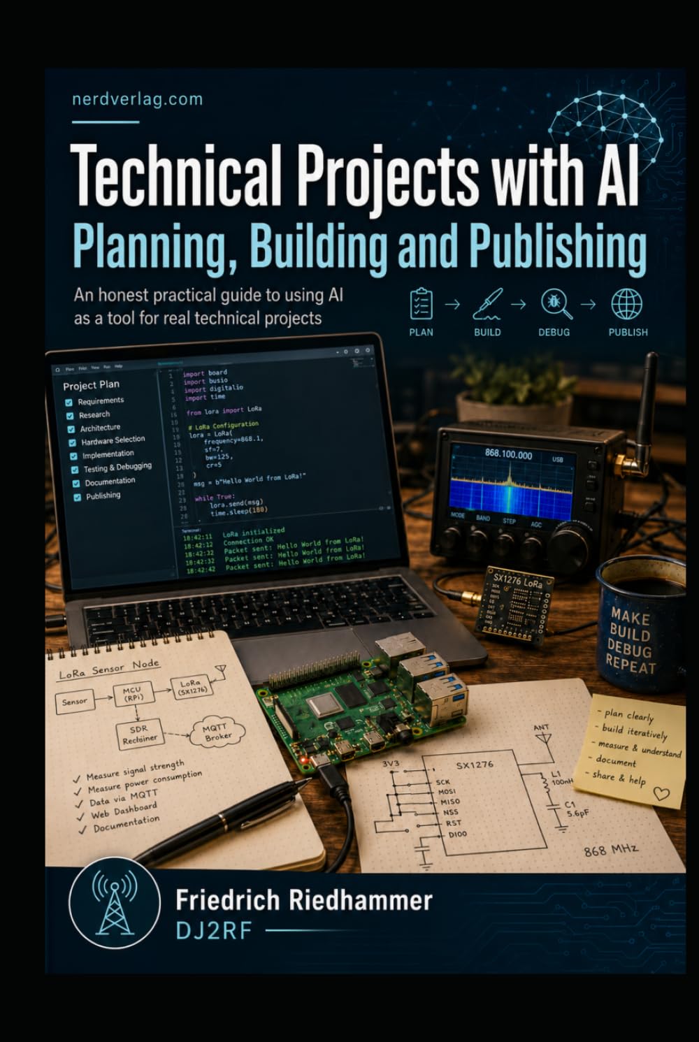 Planning, Building and Publishing Technical Projects with AI: A practical report from the workshop, radio, software and book production