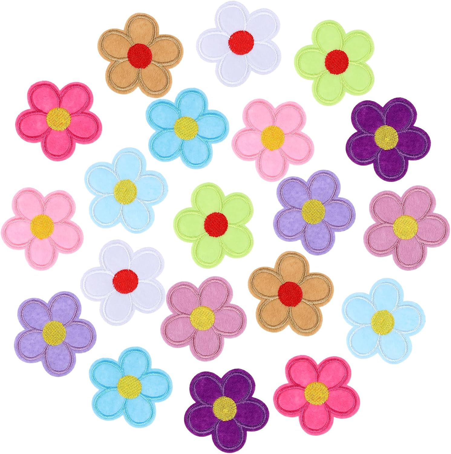 Spring Flowers Patch Amazon.com: Ouligay 20Pcs Flower Iron on Patches Flower Patches Iron on ...