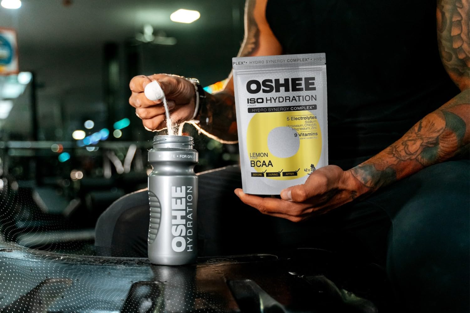OSHEE ISO Hydration izotonik w proszku Lemon BCAA 1050 g