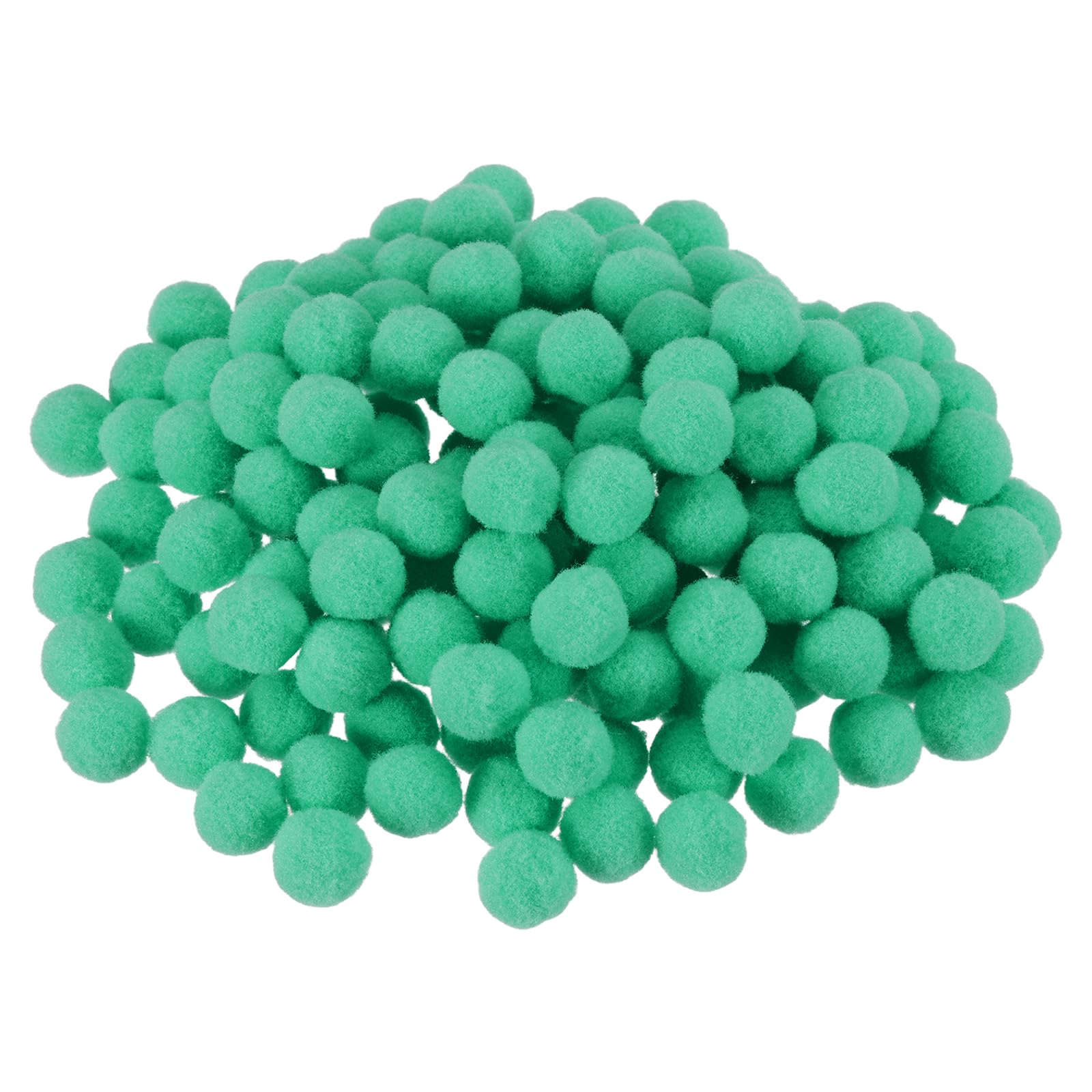 PATIKIL 0.8inch Pom Poms for Crafts, 150Pcs High Elastic Fuzzy Pastel Balls for Art Supplies DIY Creative Craft Material Handicraft Decorations, Dark Jade Green