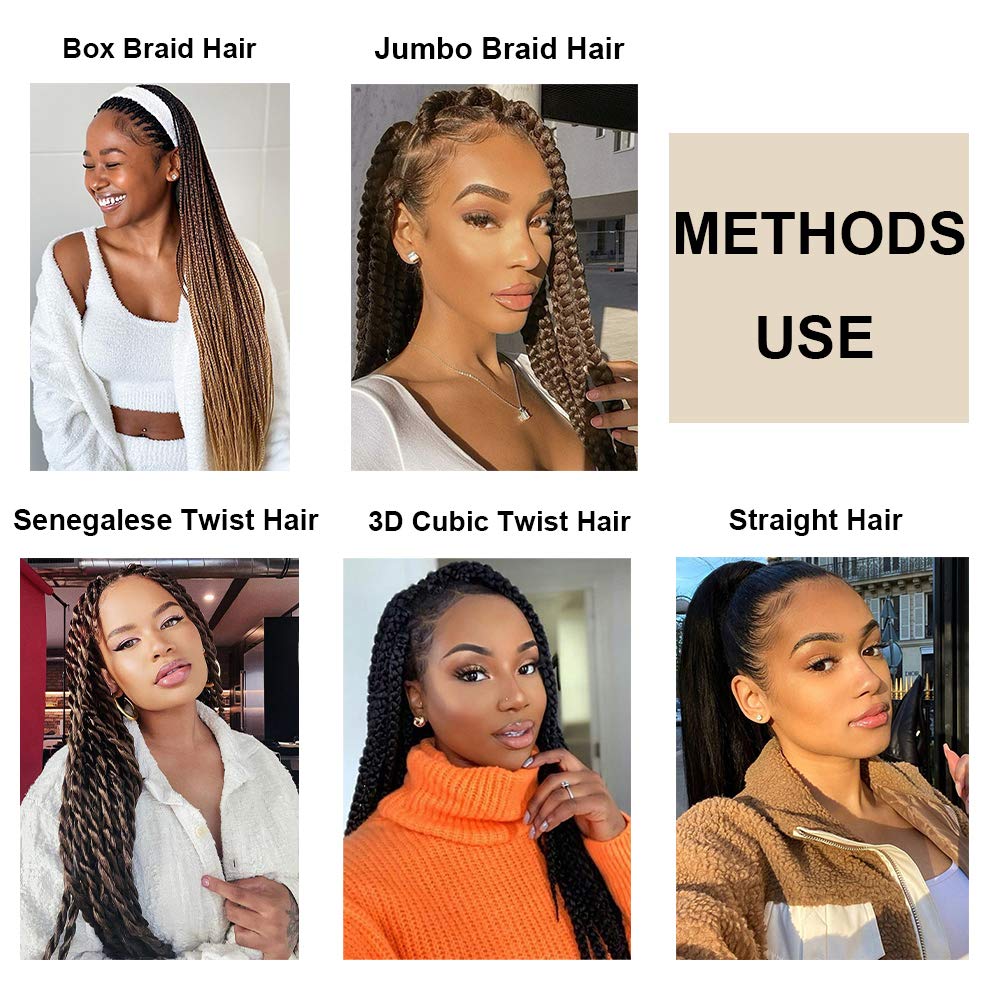 Buy Pre Stretched Braiding Hair 26inch Knotless Braids Hair 8 Bundles Hot Water Setting Easy