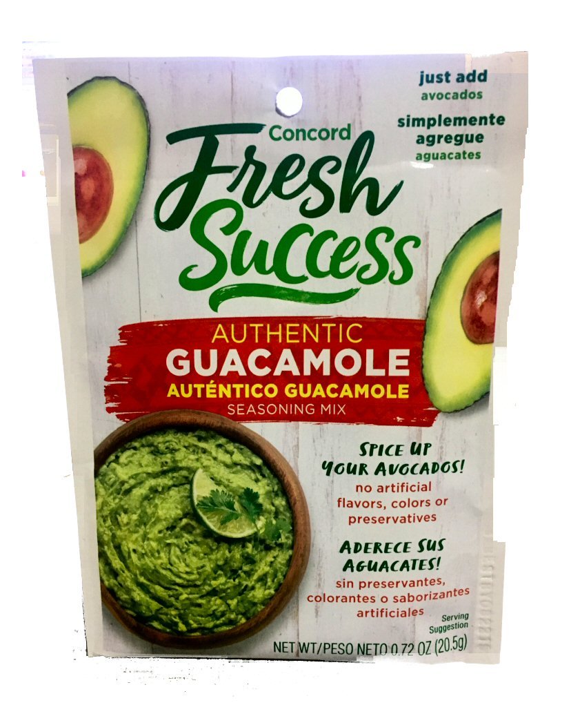 Concord Authentic Guacomole Seasoning Mix Ets .72 Ounce Each
