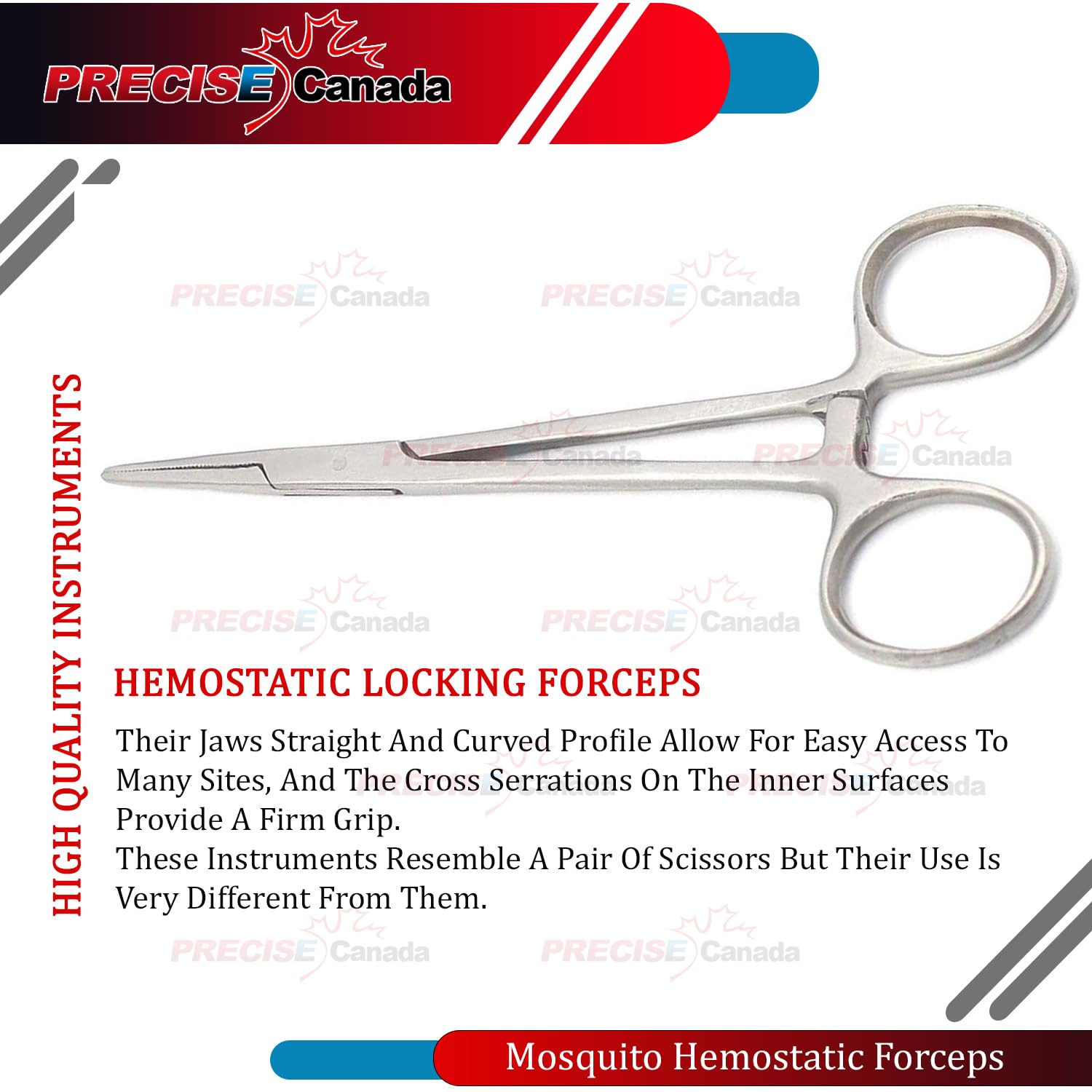 OdontoMed2011 Mosquito Forceps 5” Straight Economy ODM