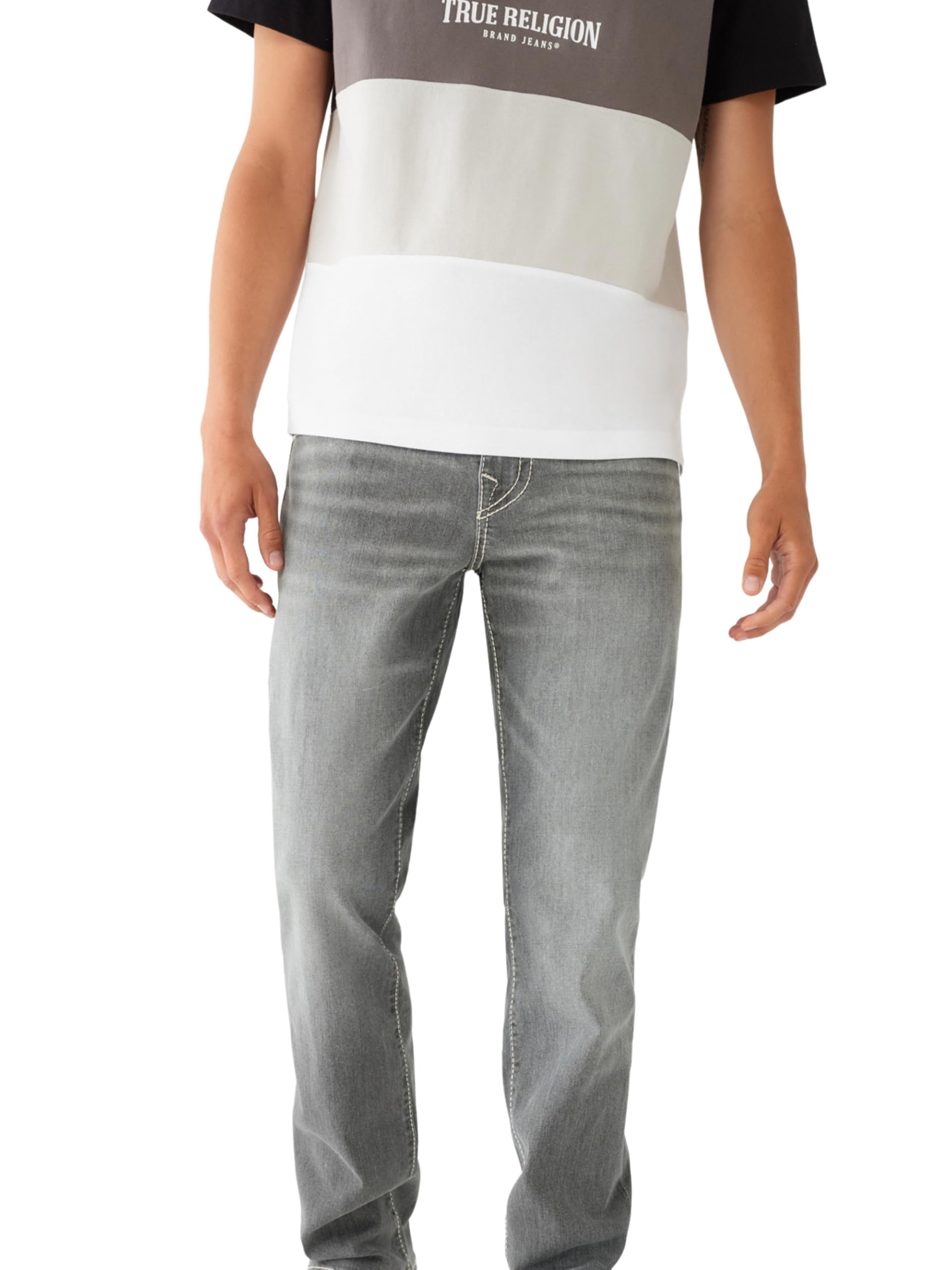 Amazon | True Religion メンズ Ricky Big Tフラップ, チョークグレー