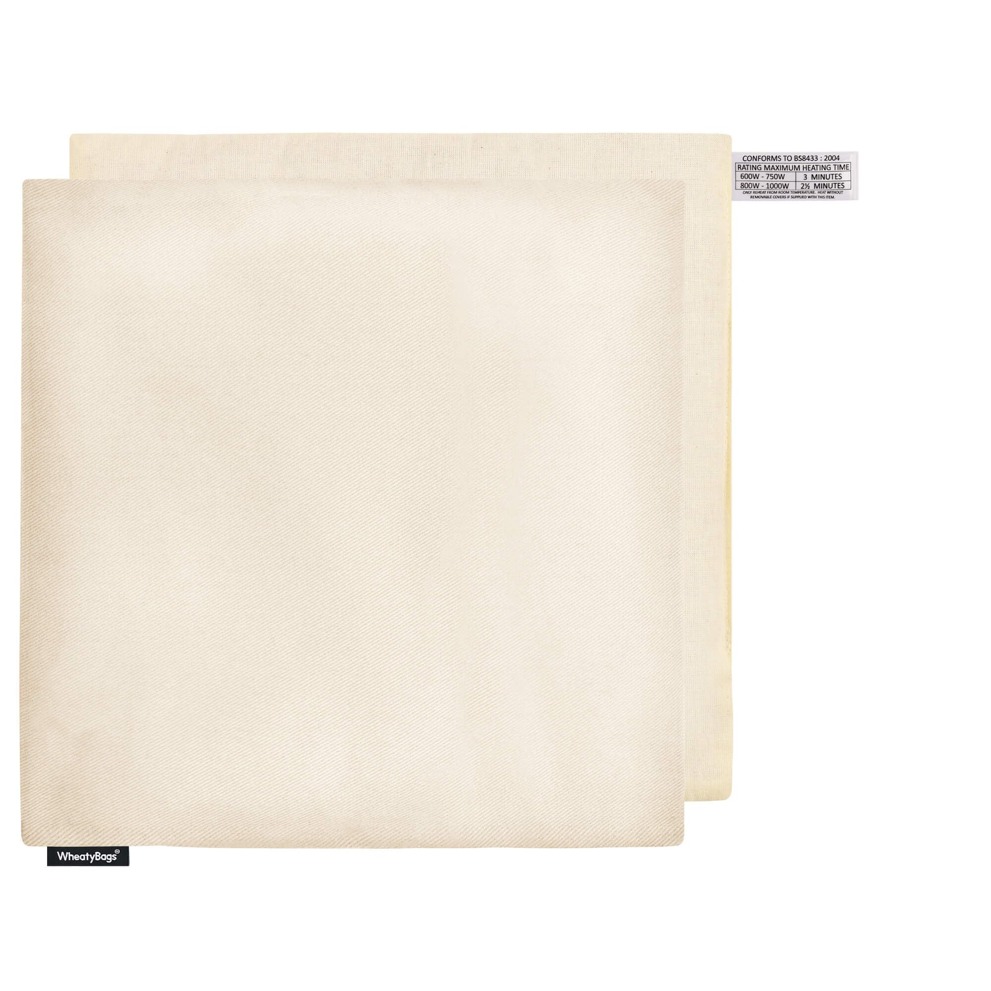 Wheat Bag Pet Heating Pad (34cm) - (Cotton Fabric - Natural with Removable Cover)