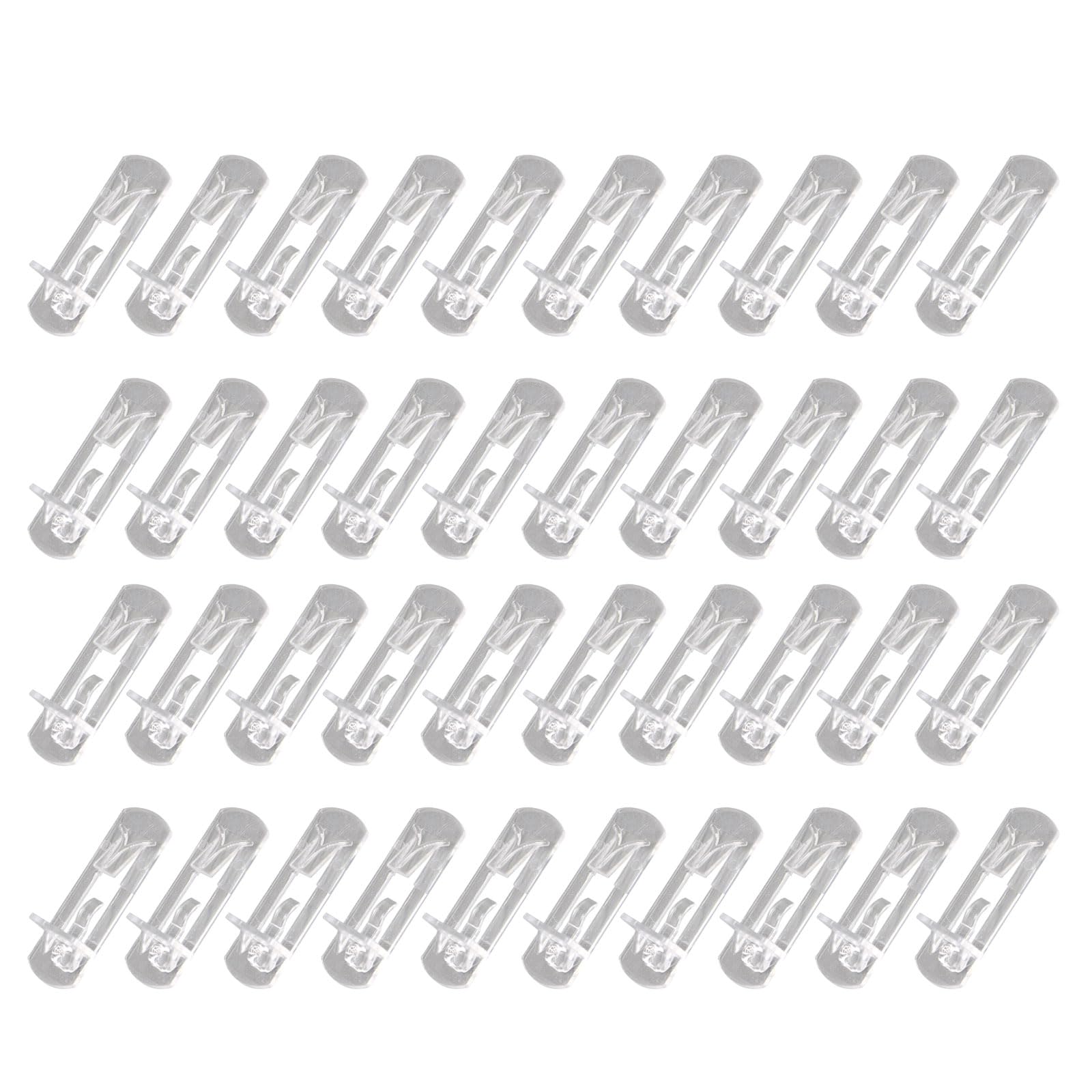 Locking Shelf Clip for Cabinets 40Pcs Clear Shelf Supports Pegs for Kitchen Bookcases Furniture Hardware Cabinet Furniture Clip
