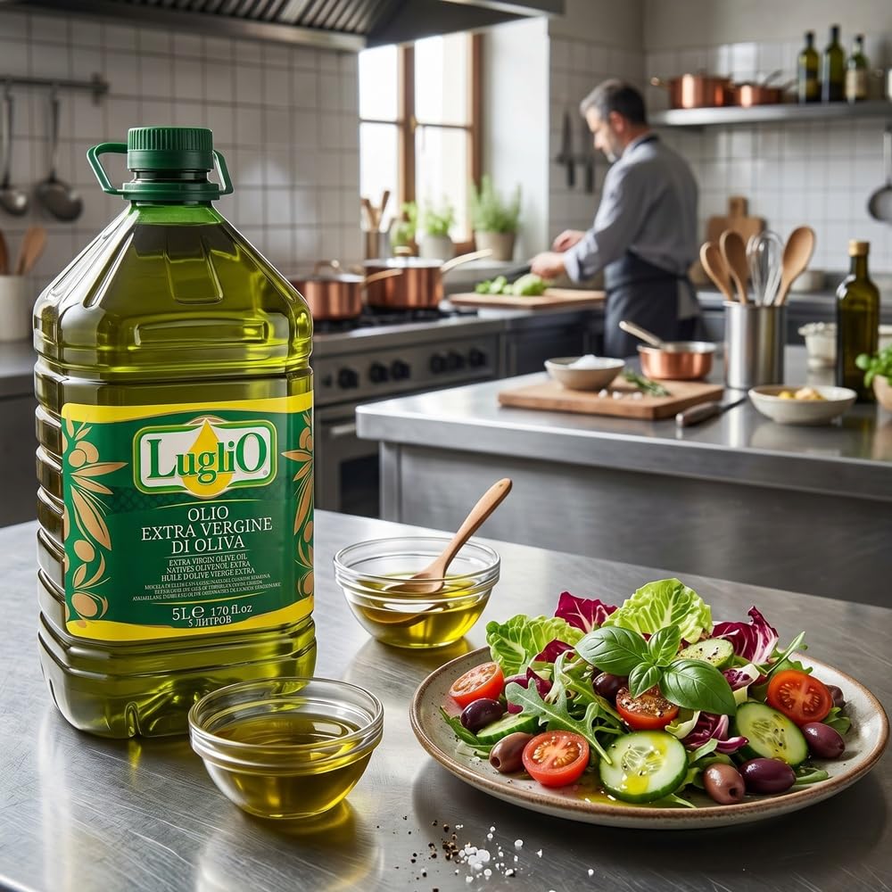 Olio Luglio - Huile d'Olive Extra Vierge (5 Litre) | Grand Récipient