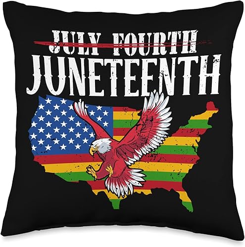 Juneteenth July Fourth Black History Africa Throw Pillow