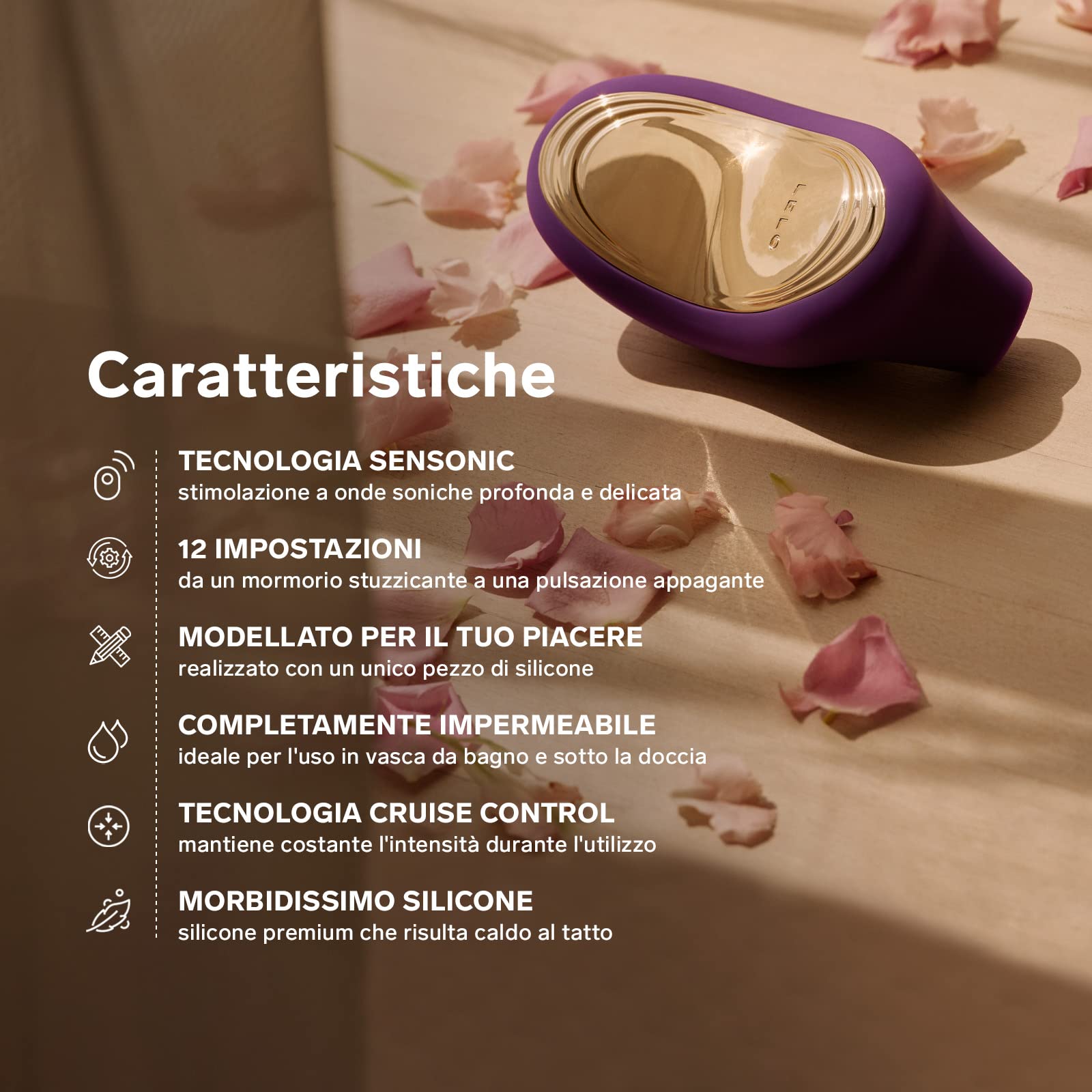 LELO SONA 2 Cruise Succhia Clitoride per Donna ad Onde Soniche, Impermeabile, con Cruise Control per un Piacere Ancora Maggiore, Cerise