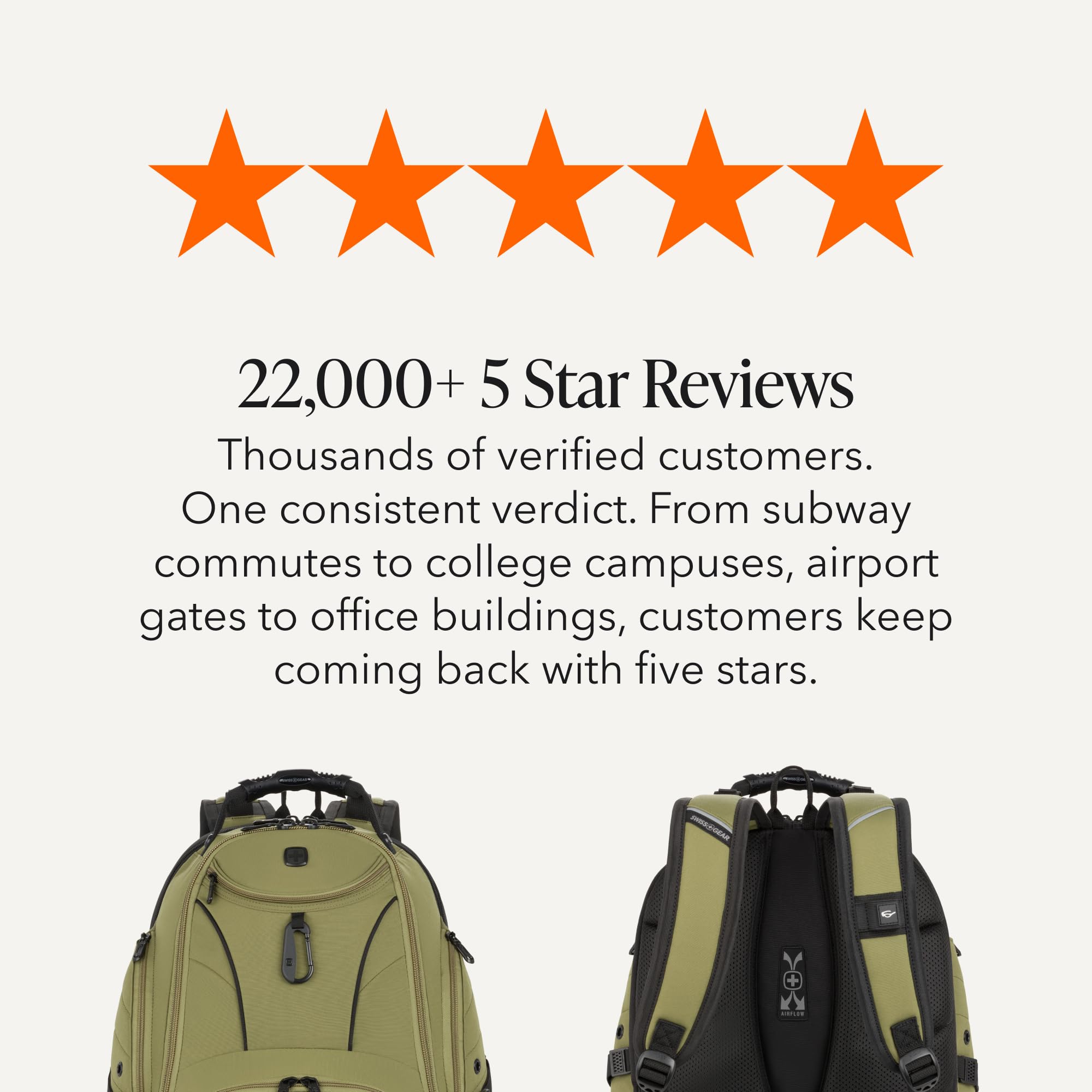 SWISSGEAR 1900 ScanSmart Laptop Backpack, Fits Most 17-Inch Laptops, TSA-Friendly Lay-Flat Design, RFID Protection, and Tablet Pocket, Black, 31L, 18.5-Inch view 8