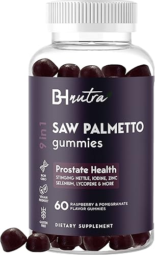 9 en 1 (600 mg), suplemento de gomitas de palma de sierra para mujeres y hombres, bloqueador DHT para mujeres, suplementos de crecimiento del