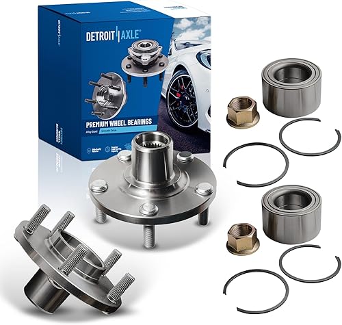 Detroit Axle - Bujes de rodamiento de rueda delantera para Nissan Altima 00-08 Maxima Infiniti I30 I35 02-06, Reemplazo 2002 2003 2004, 2005 2006