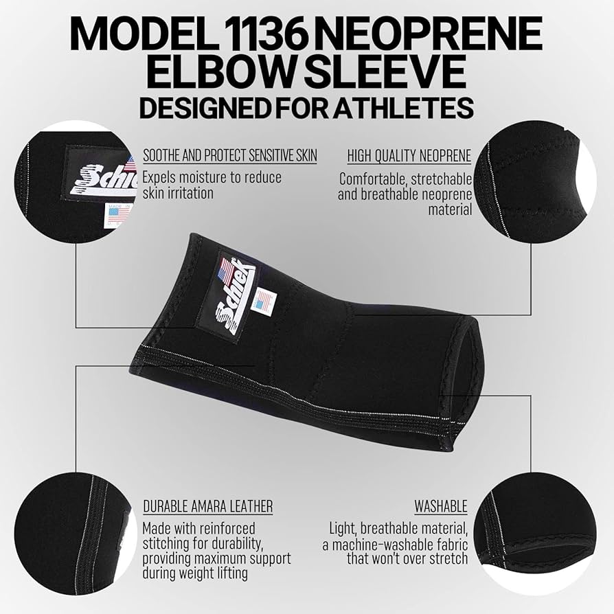 Amazon.com: Schiek Model 1136ES Neoprene Elbow Support