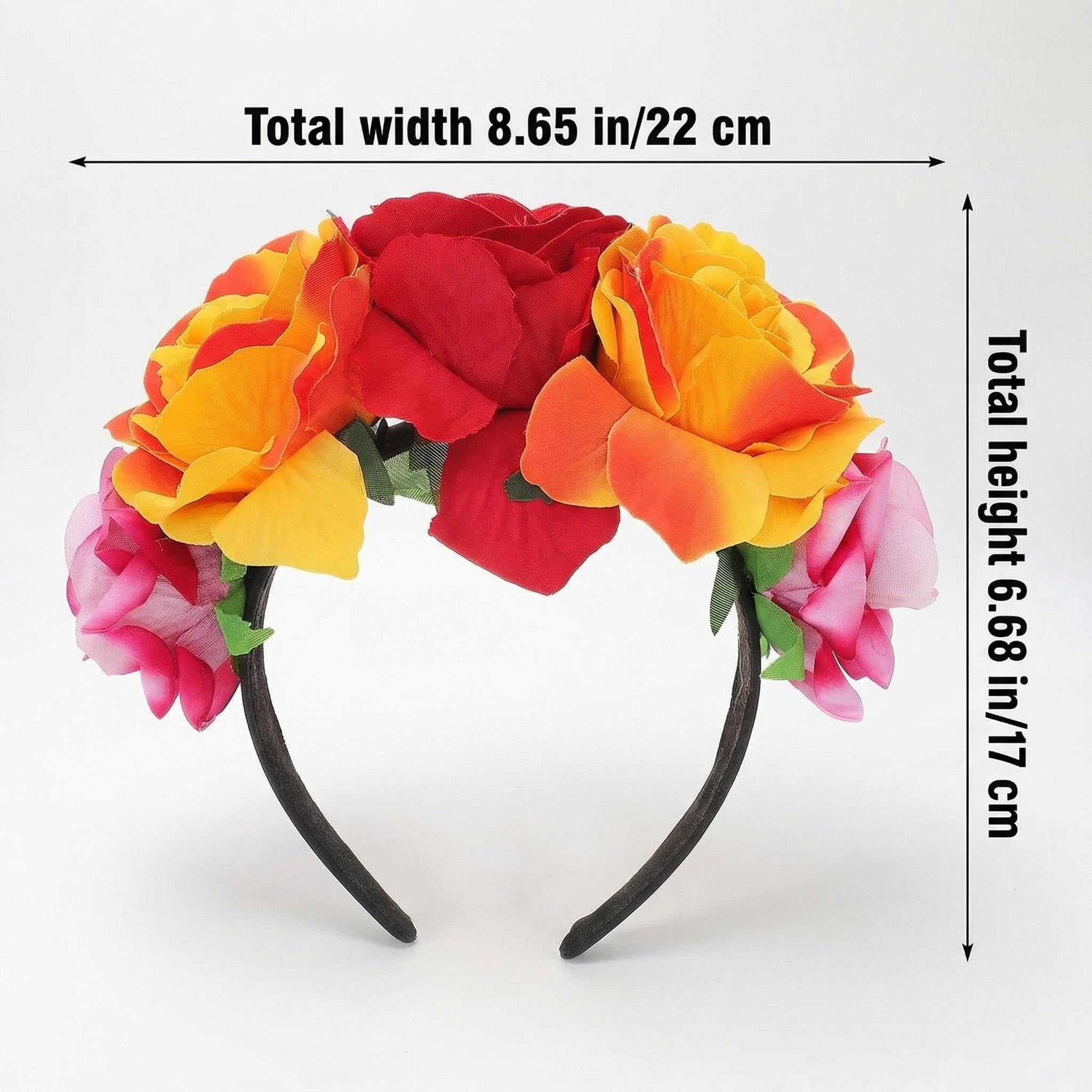 Amazon.com : VASANA Rose Flower Crown Headband Mexican Flower