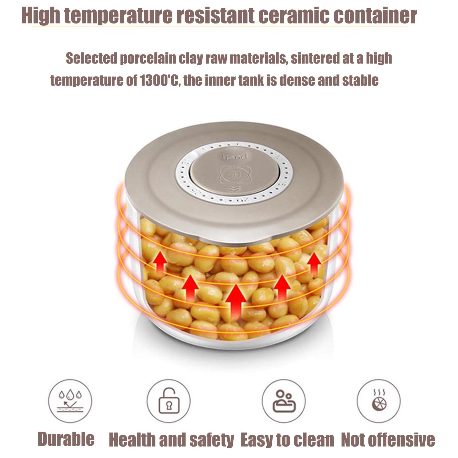 Fermentatore elettrico automatico Natto, macchina per yogurt completamente automatica da 1,5 litri con pannello di controllo intelligente, yogurtiera con controllo della temperatura, 4 contenitori