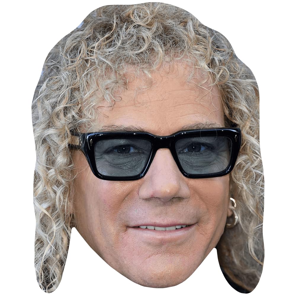 David Bryan (Glasses) Celebrity Mask, Flat Card Face, Fancy Dress Mask