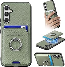 MOJIA Custodia per Xiaomi 15T, Cover con Porta Carte Magnetico Rimovibile, Design Sottile con Funzione Supporto. Green