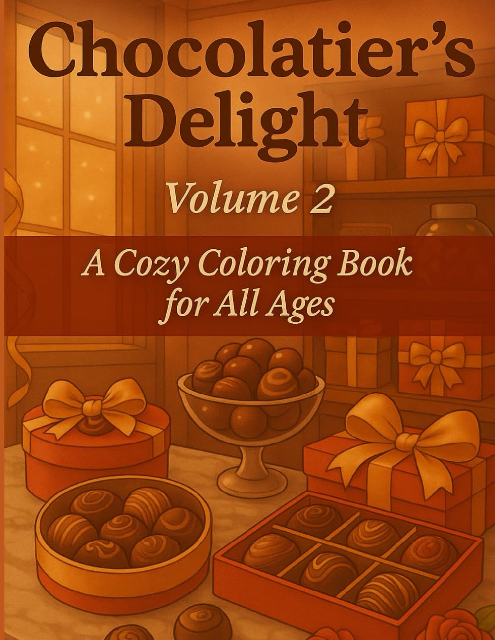 Chocolatier’s Delight: A Cozy Coloring Book for All Ages (Vol. 2)