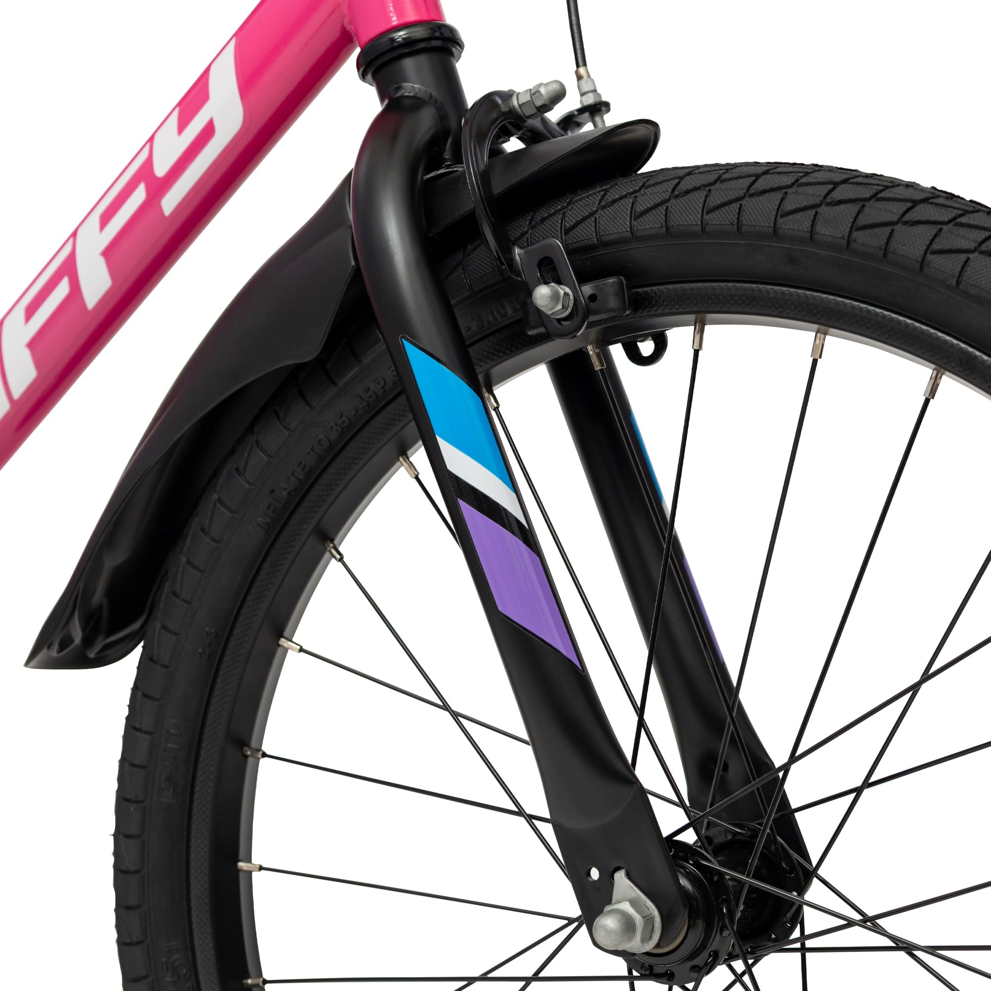 Huffy So Sweet - Bicicleta Infantil de 12/16/20 Pulgadas, Bicicleta para niños de 3 a 9 años, Marco de Acero, Frenos de Mano, sillín Ajustable, Color Blanco, Rosa y Azul