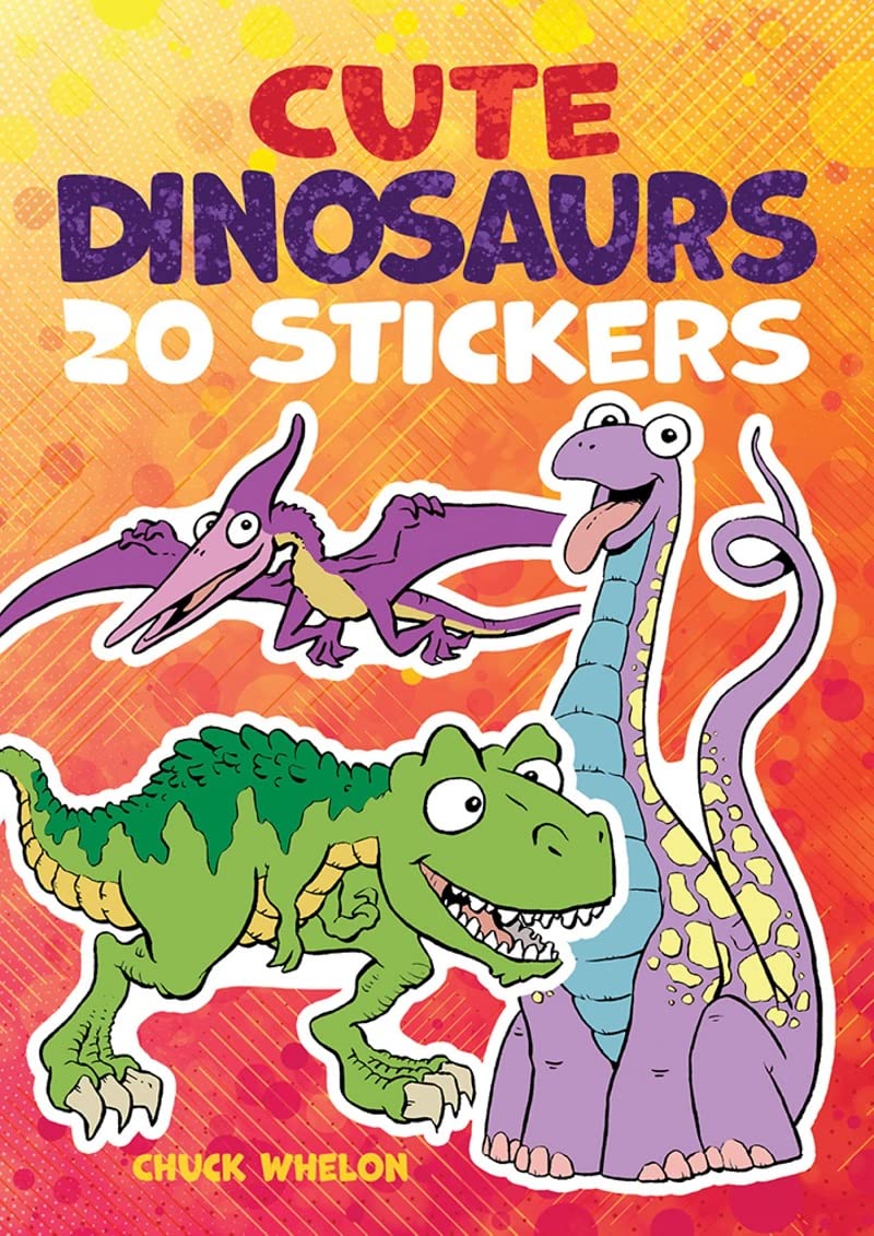 Cute Dinosaurs Stickers: 20 Stickers