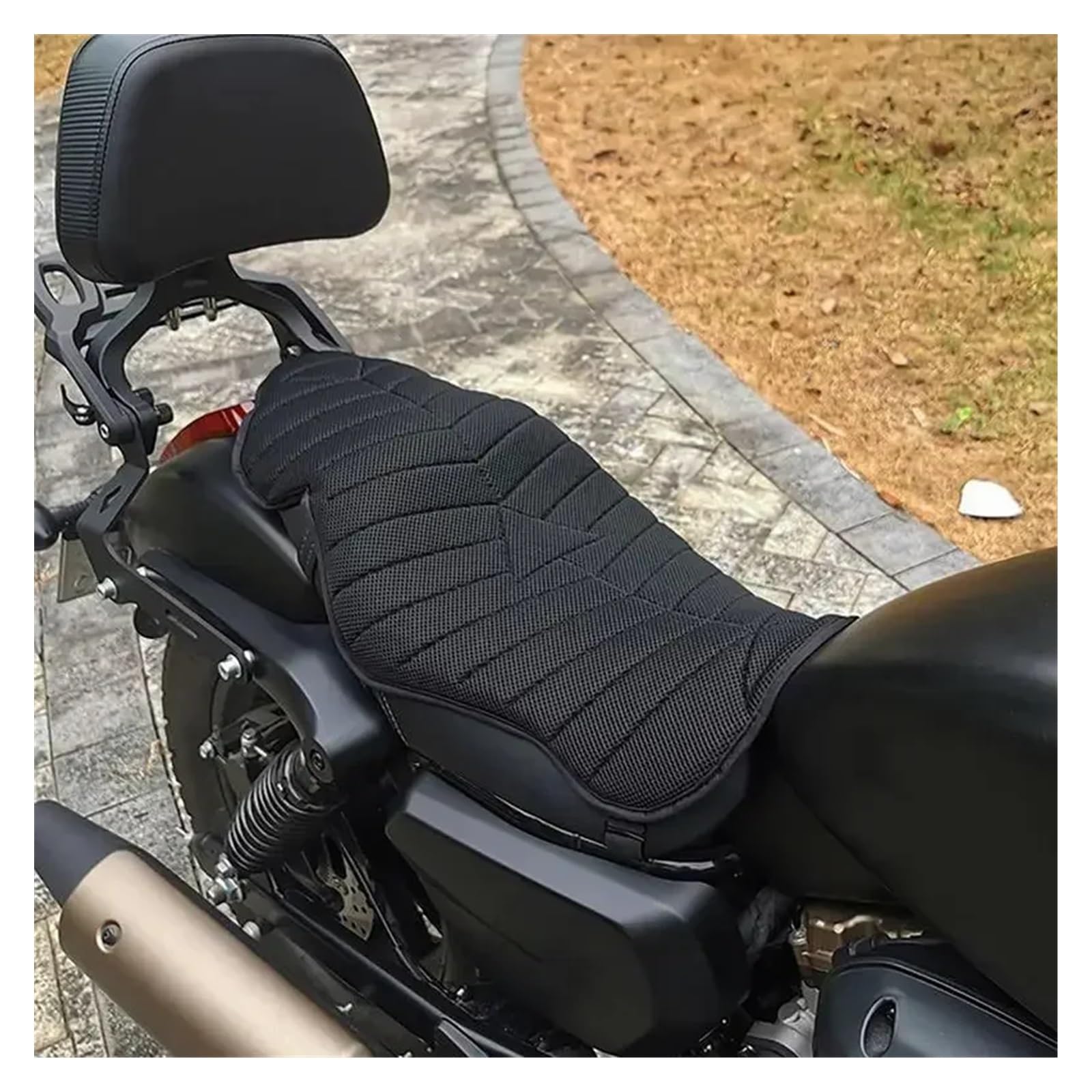 Coprisella per Moto 1 Cuscino Per Sella Da Moto, Protezione Solare, Cuscino Per Sella Da Moto, Impermeabile E Traspirante, Doppio Cuscino Per Accessori Da Guida