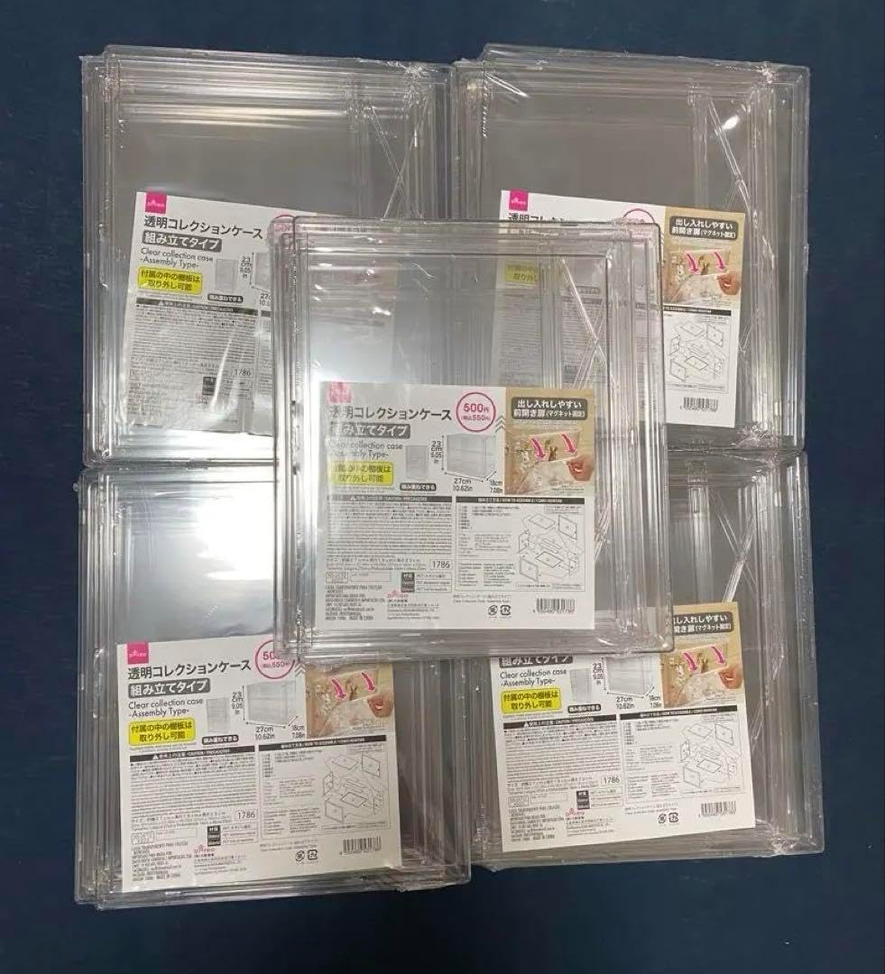 透明 コレクションケース 組み立てタイプ 5個セット 試してみた】DAISO 透明 コレクションケース 組み立てタイプ 5個セット 試してみた】DAISO