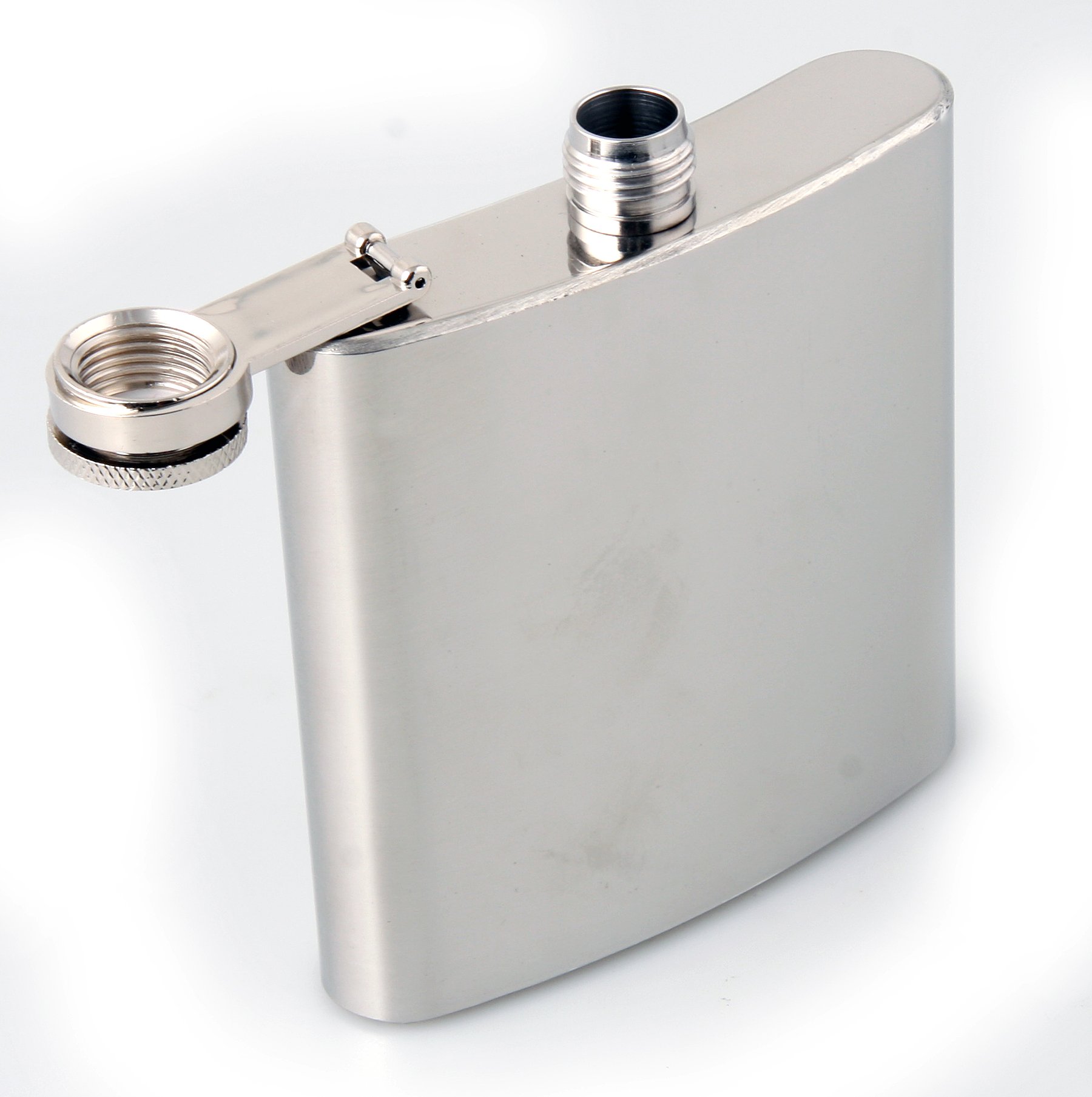 6oz. Stainless Steel Liquor Flask - Plain Design