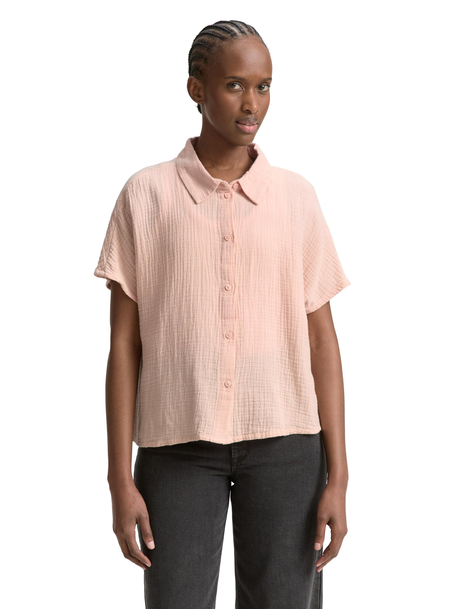 TOM TAILOR Denim Women's 1046632 Blouse, 10880-Rose Smoke, S