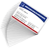 New Medicare Card Holder Protector Sleeves, 12 Mil Clear PVC Water Resistant Medicare Card Protectors Sleeves for SSN, Credit and Business Cards, Social Security Cards Protector, 6 Pack