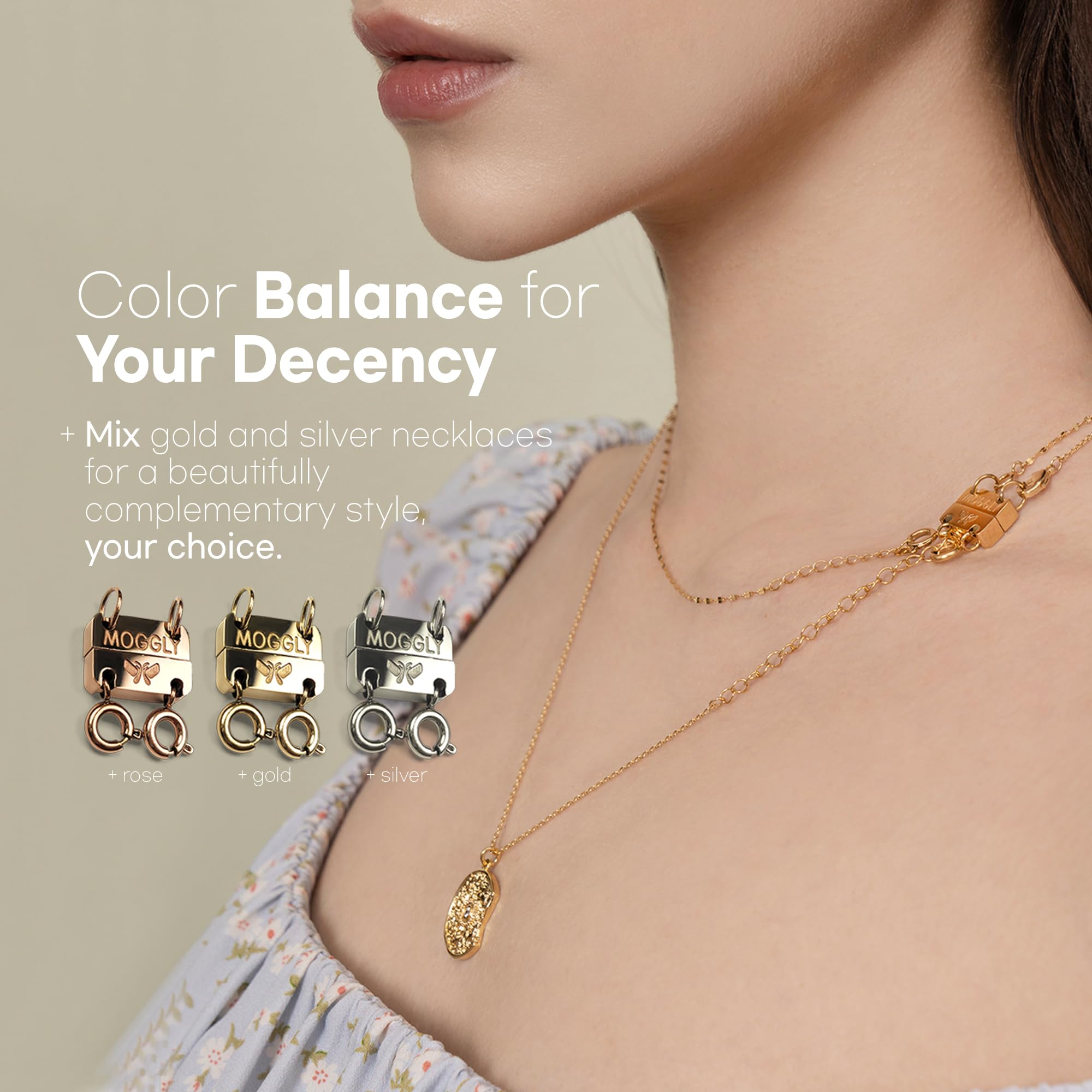 14-Piece Magnetic Necklace Clasp & Extender Set - Gold & Silver Jewelry Repair Kit For Layering