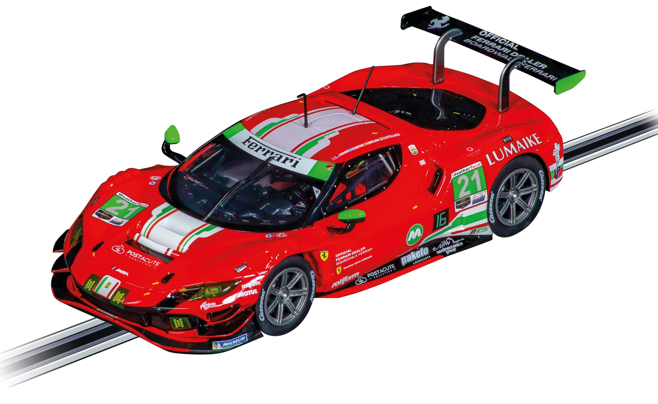 Carrera 23965 Ferrari 296 GT3 AF Corse, No.21 1:24 Scale Digital 124 Slot Car