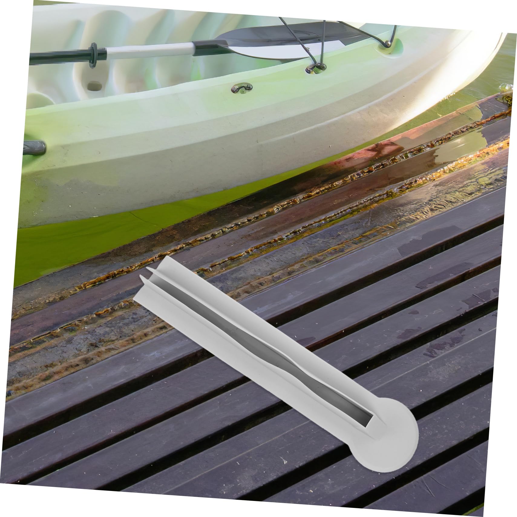 KOMBIUDA Heckbrett Befestigungsstreifen für Schlauchboote und Gummiboote PVC 18mm Stabiler Halt Beim Angeln und Reisen