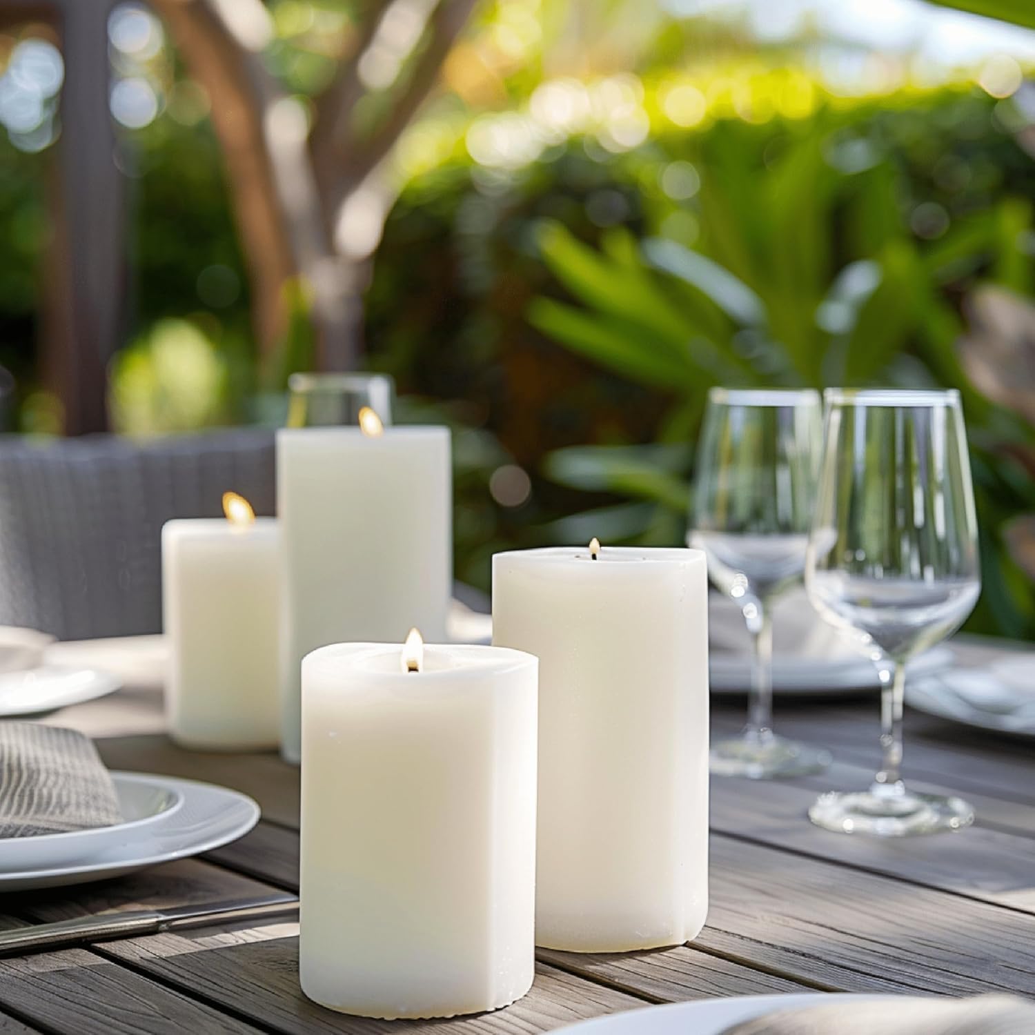 Horeca Candles - Świece walcowe – kość słoniowa – Ø 6 x 12 cm – zestaw 54 świec blokowych – długi czas palenia 40 godzin – bez zapachu – świece do gospodarstwa domowego, uroczystości i gastronomii