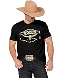 Western Cowboy Rodeo Shirts: Mens Vintage Cow Skull Graphic Tees Boho Country Concert Music T-Shirts
