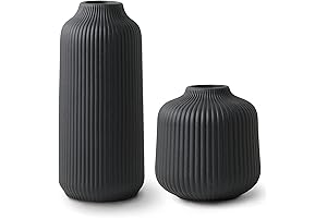 Nordic Style Ceramic Black Pottery Vase