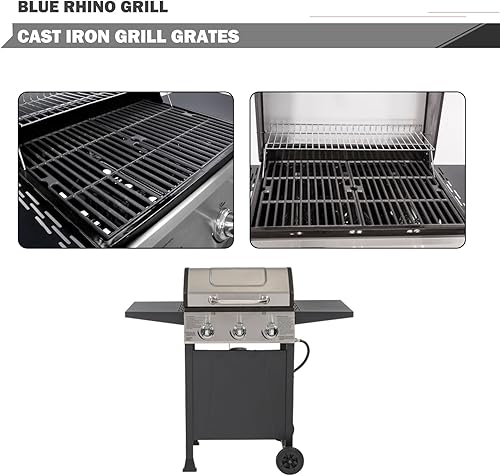 Miniatura 3 de Oklagarden B0212-040 Piezas de repuesto Tiendas de calor Rejillas de parrilla para Blue Rhino Rhino 3 Burner Grill Piezas de repuesto GBC1932L