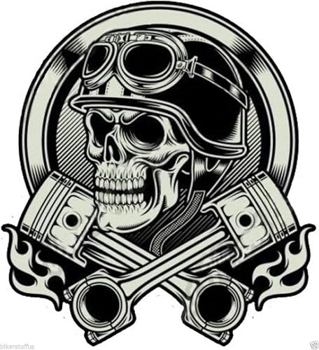 Calcomanía de vinilo troquelado para casco de motociclista vintage, caja de herramientas, calcomanía para laptop, vinilo troquelado, fabricado en