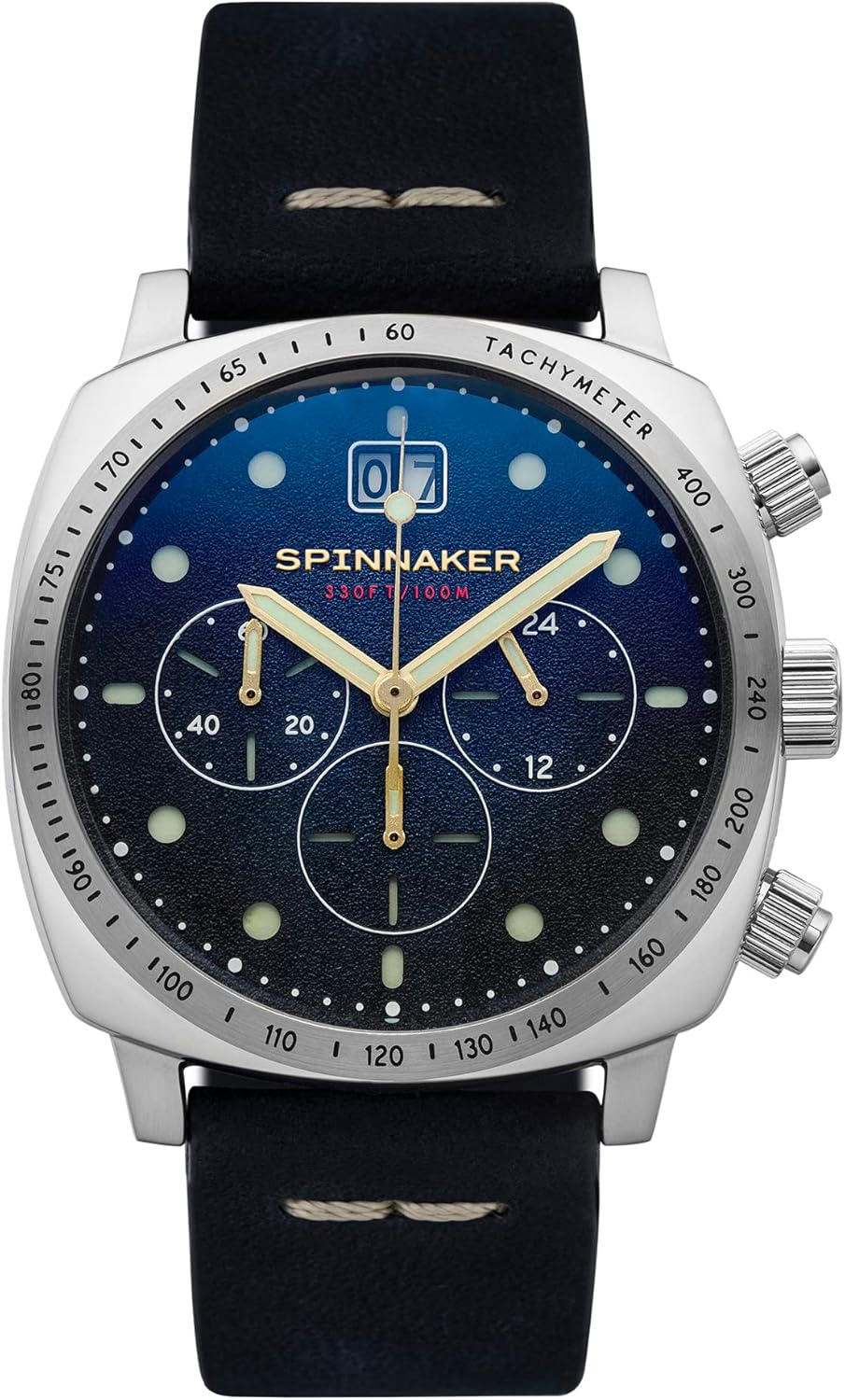 Spinnaker Hull Men's MecaQuartz Chronograph Watch with Blue Dial and
