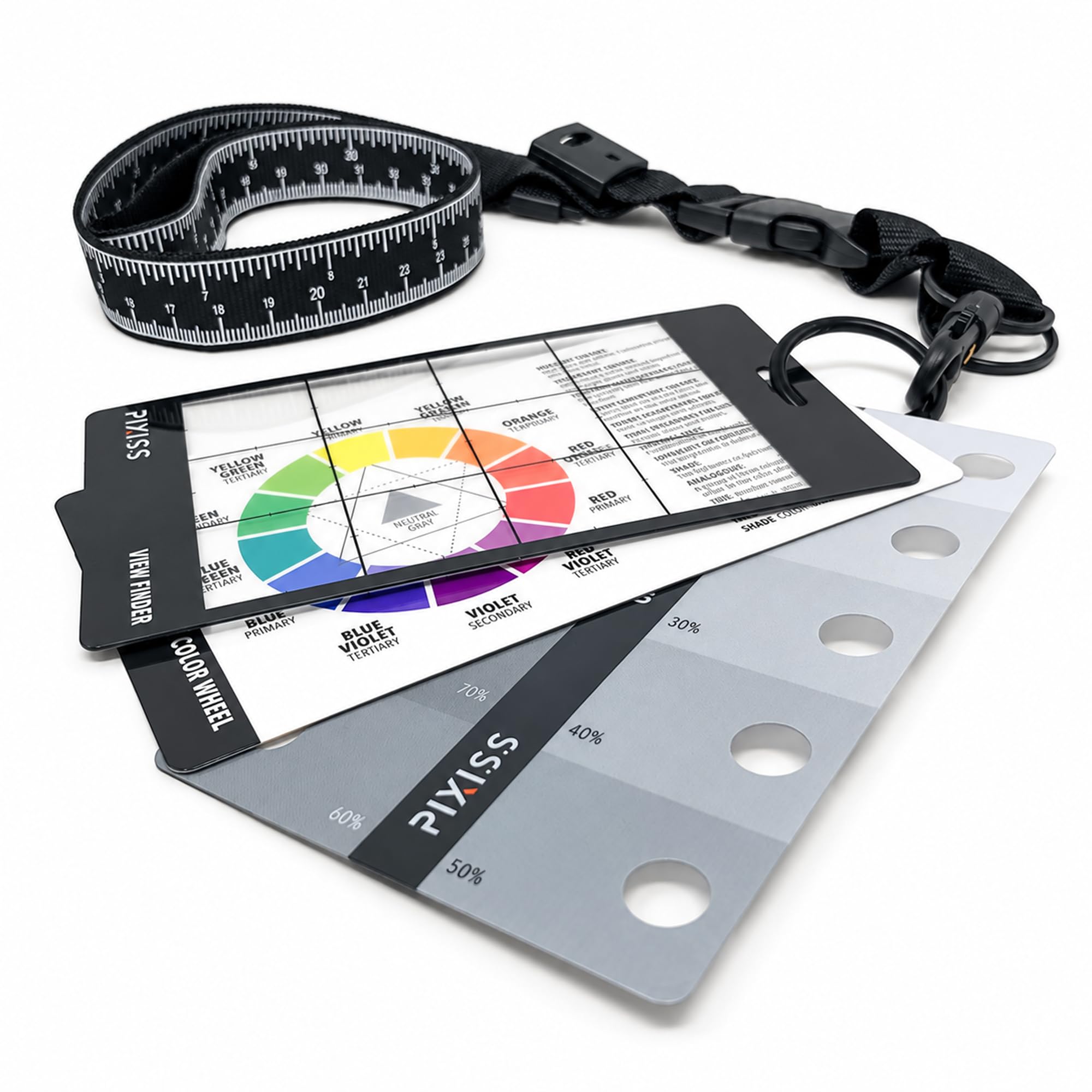 Grey Scale Finder & Color Wheel - Artist Lanyard -5